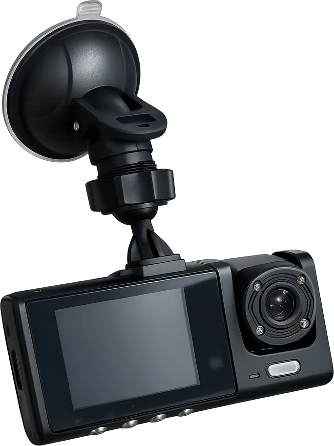 Cámara para Auto Dual 1080P | Frontal e Interior con Visión Nocturna